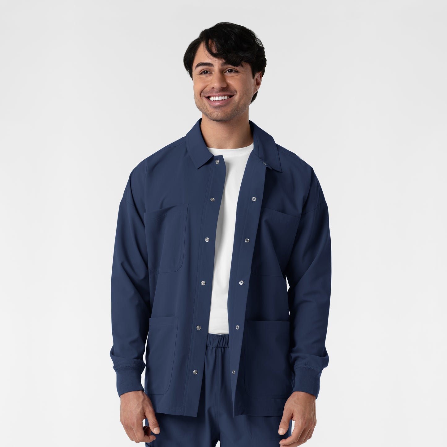 NURTUR 8380 Men’s Scrub Shirt Jacket Navy
