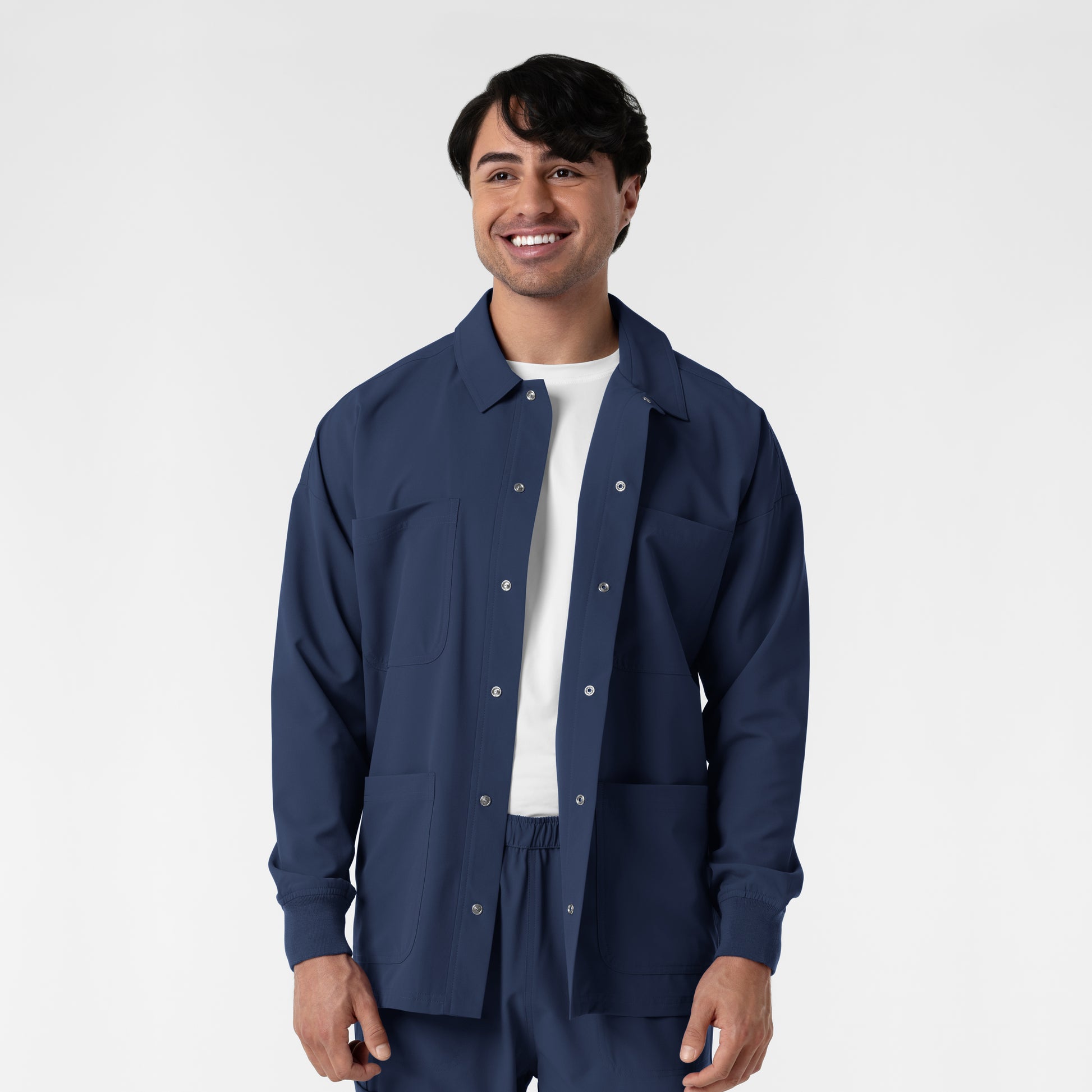 NURTUR 8380 Men’s Scrub Shirt Jacket Navy