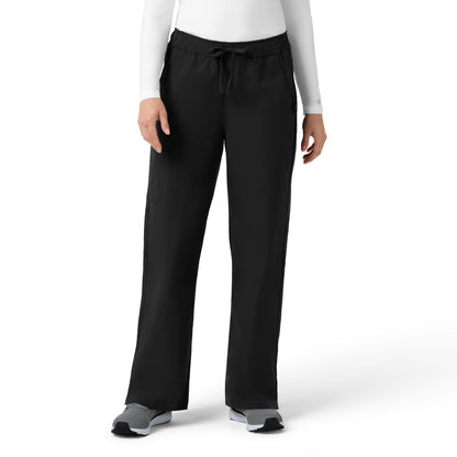 Rugged Flex C52239 Women's Ripstop Boot Cut Cargo Scrub Pants Black