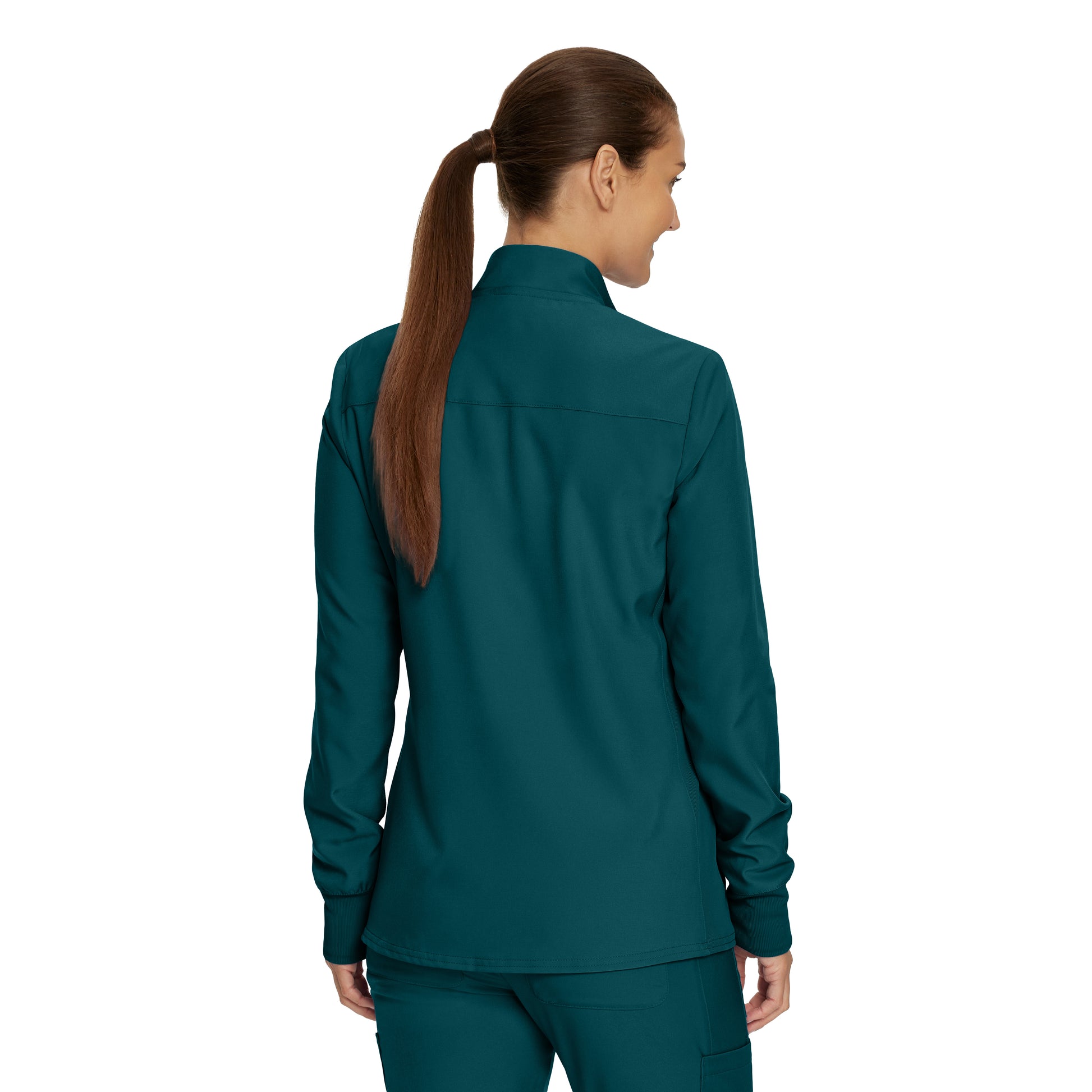 Forward LJ700 Women's 3 Pocket Scrub Jacket Caribbean Image