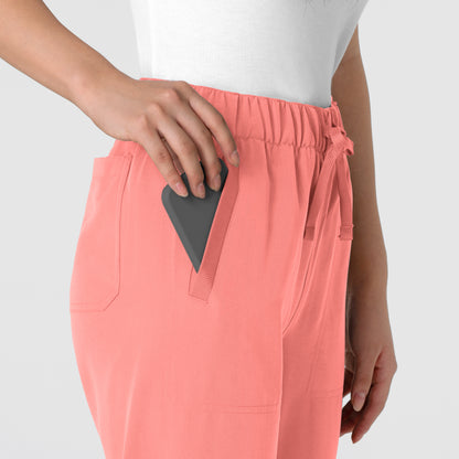 Nova 5232 Women's Stovepipe High-Low Hem Scrub Pants Paradise Pink