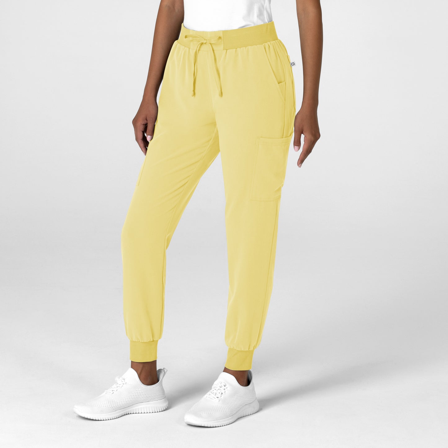 Nova 5132 Jogger Utility Scrub Pants Sunshine Yellow Model Image Right Side | Wink