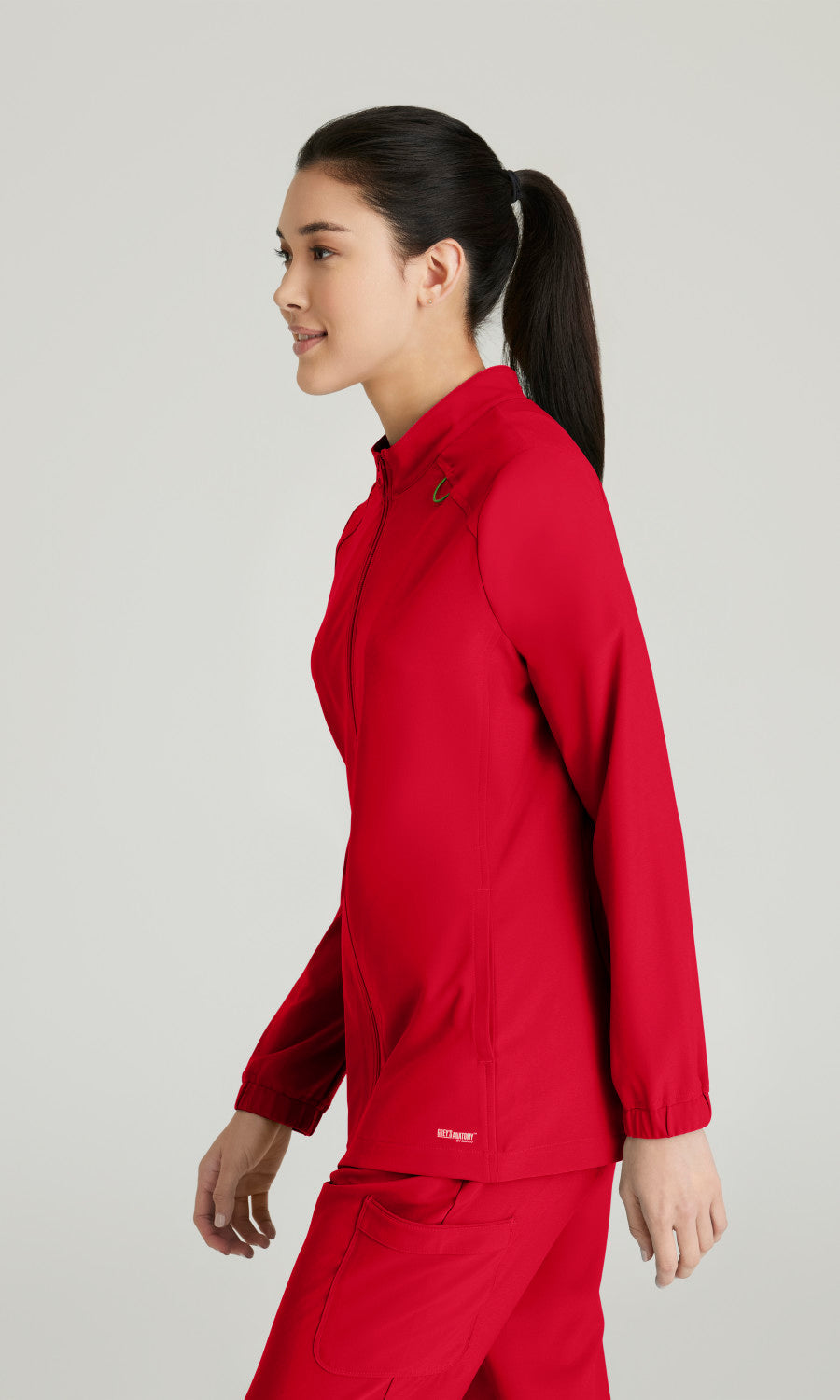 Cleveland Clinic Grey's Anatomy Evolve GSSW886 Virtue Scrub Jacket True Red
