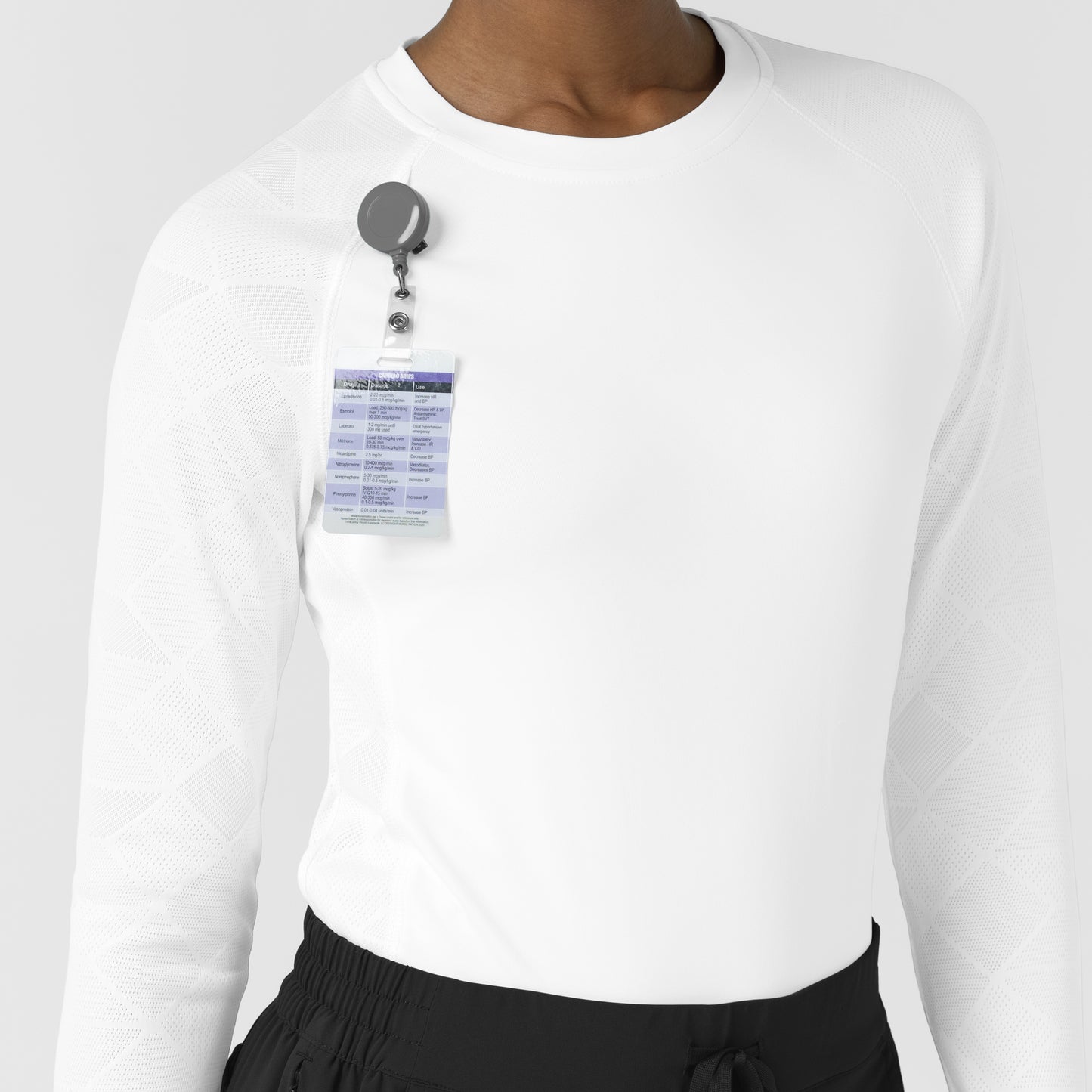 Layers 2149 Women's Engineered Underscrub Tee White