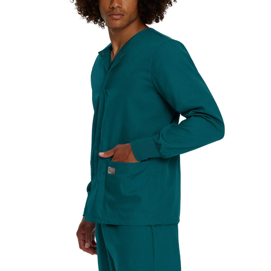 Scrub Zone 75231 Unisex 3 Pocket Warm Up Scrub Jacket Caribbean Image