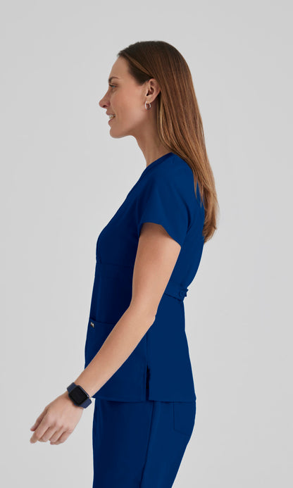 Grey's Anatomy 4153 Riley Scrub Top Indigo