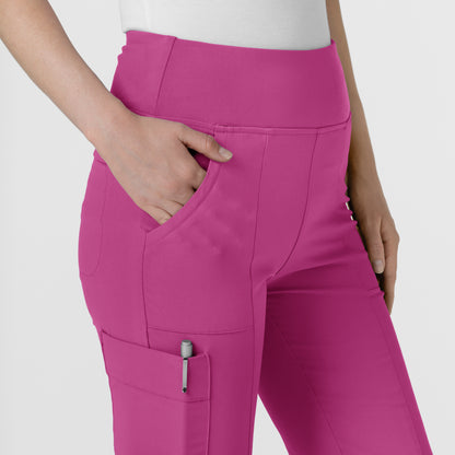 RENEW 5534 Cargo Flare Scrub Pants Raspberry Model Image Alternate | Wink