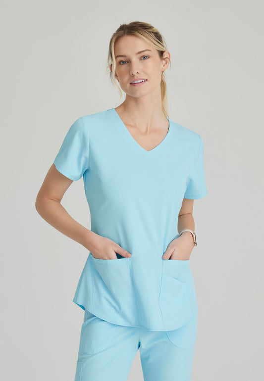 Skechers SK101 Breeze Scrub Top Poolside Blue