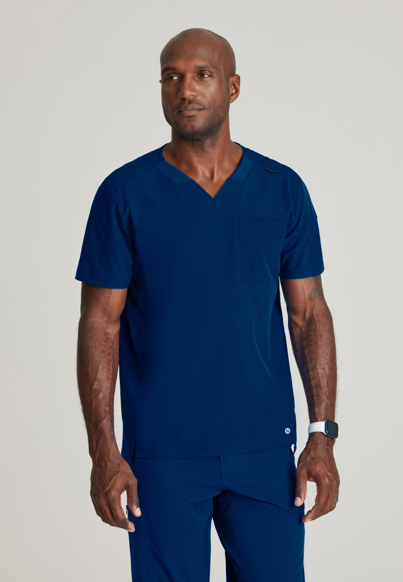 Barco One BOT195 Velocity Scrub Top Indigo