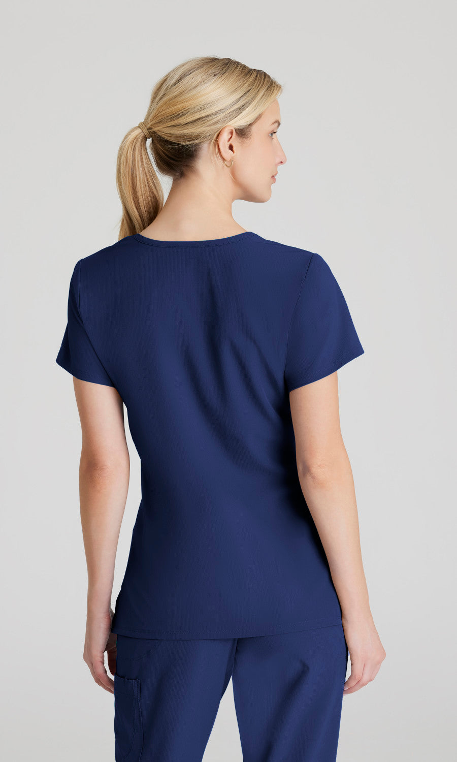 Skechers SK102 Reliance Scrub Top Navy