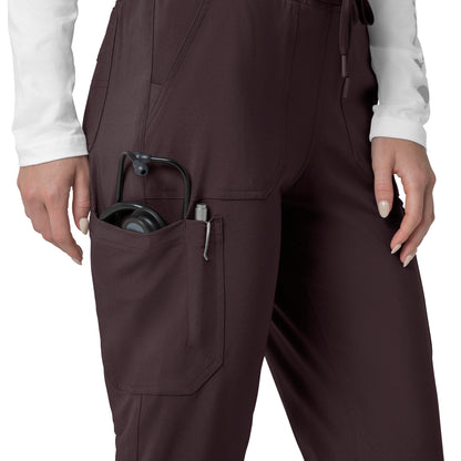 Force Cross-Flex C53110 Women's Cargo Jogger Scrub Pants Dark Sepia
