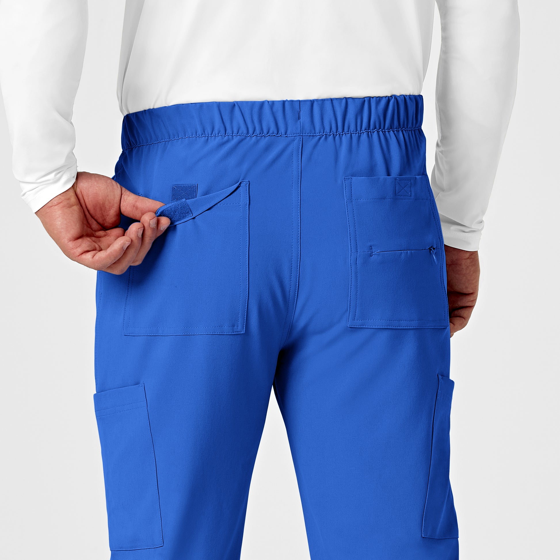RENEW 5034 Men's Jogger Scrub Pants Royal Model Image Alternate | Wink