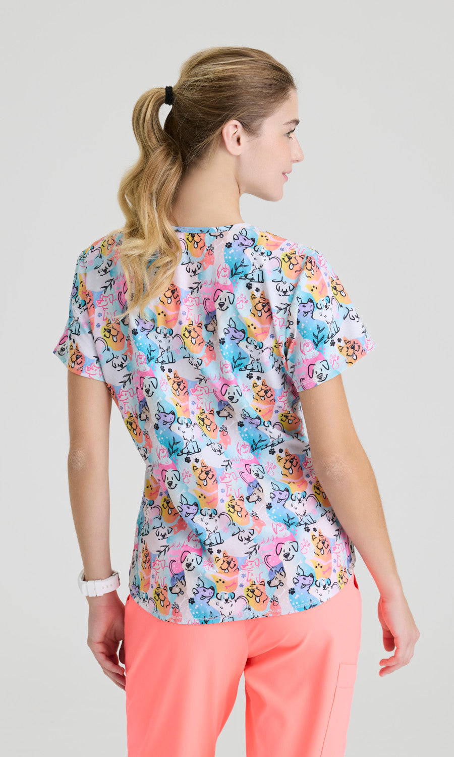 Skechers SKT021 Women's Essence Top in Bohemebark by Barco Model Image Back