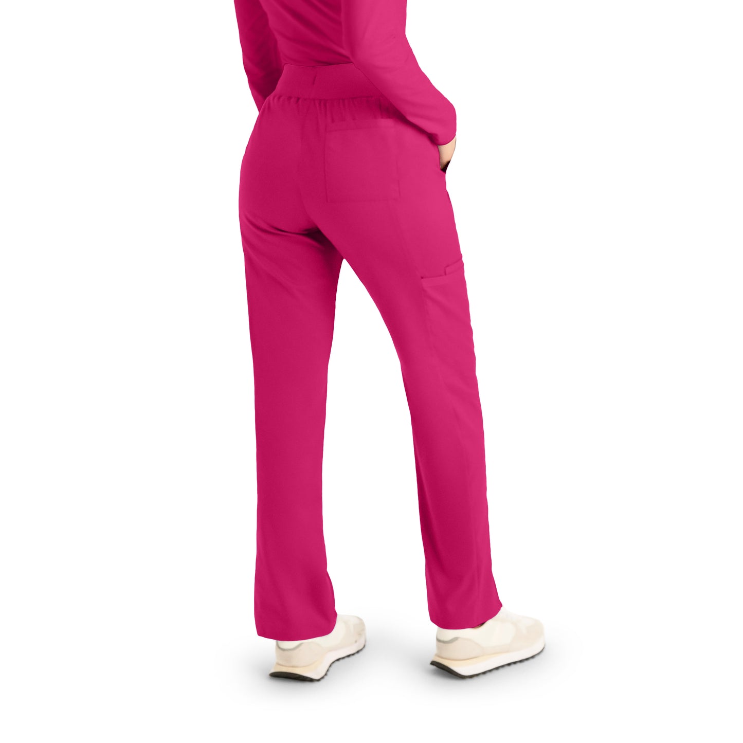 ProFlex LB405 Women's Cargo Scrub Pants Bright Rose Image