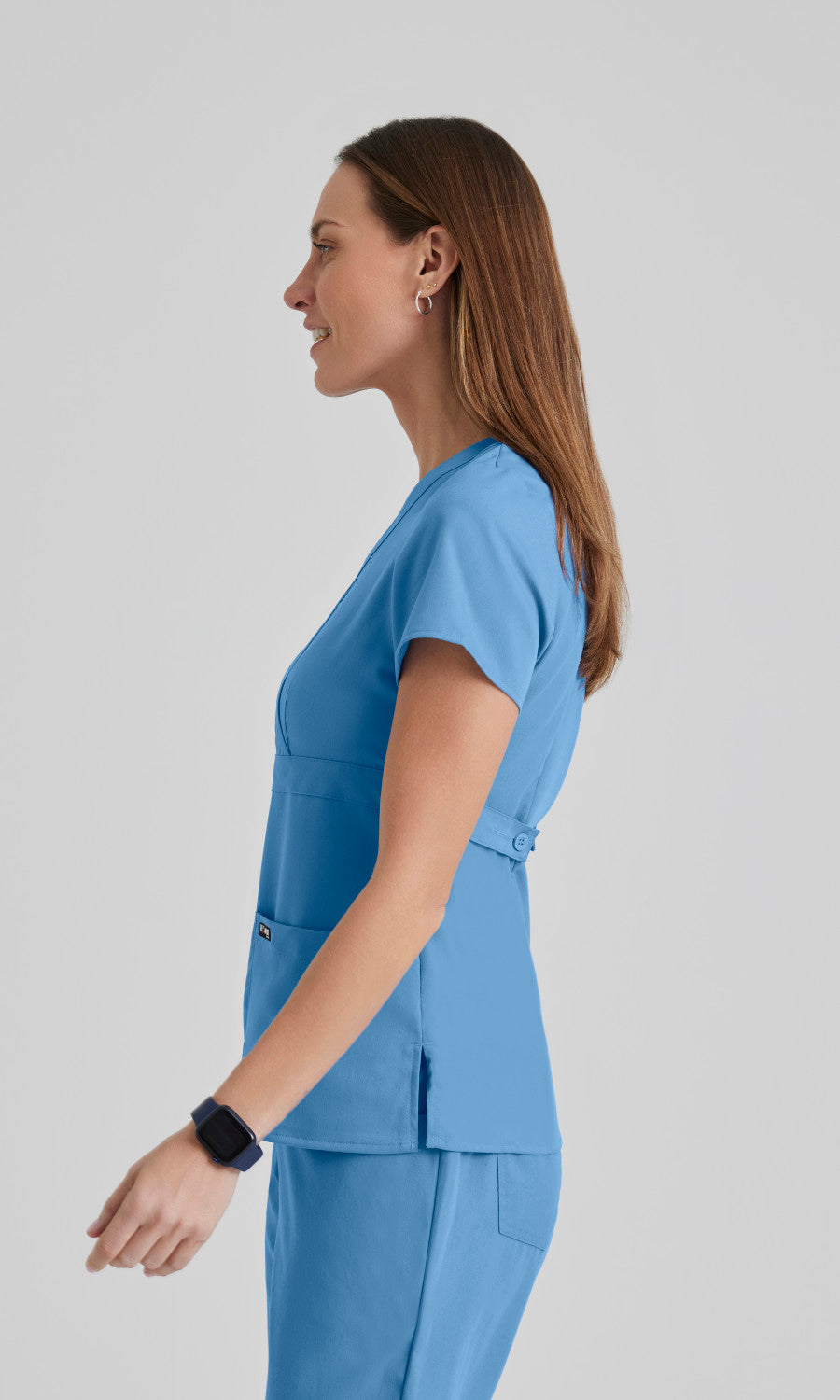 Grey's Anatomy 4153 Riley Scrub Top Ciel Blue