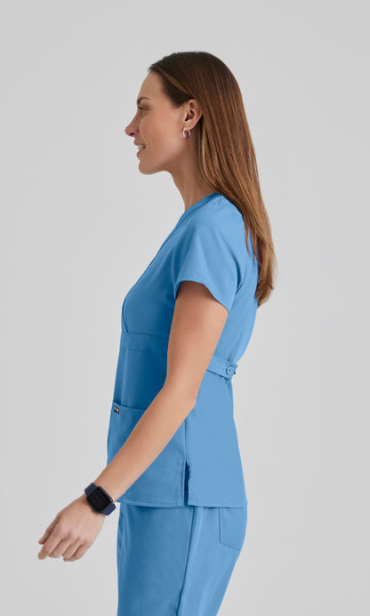 Grey's Anatomy 4153 Riley Scrub Top Ciel Blue