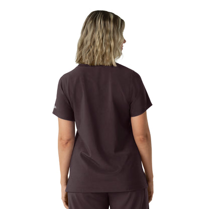 Force Cross-Flex C13510 Women's Crew Neck Scrub Top Dark Sepia