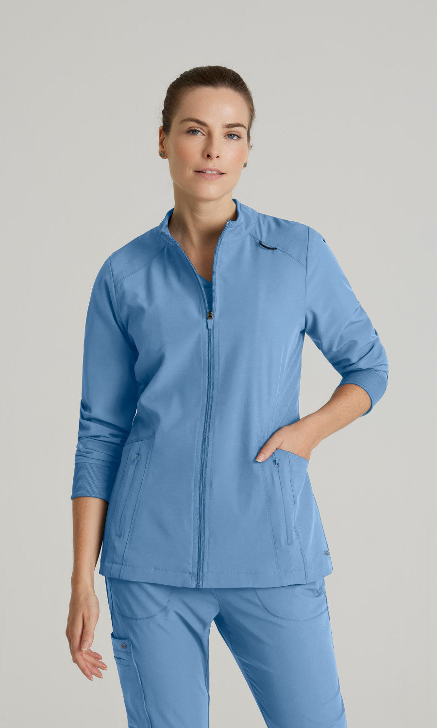 Barco One BOW894 Venture Scrub Jacket Ciel Blue