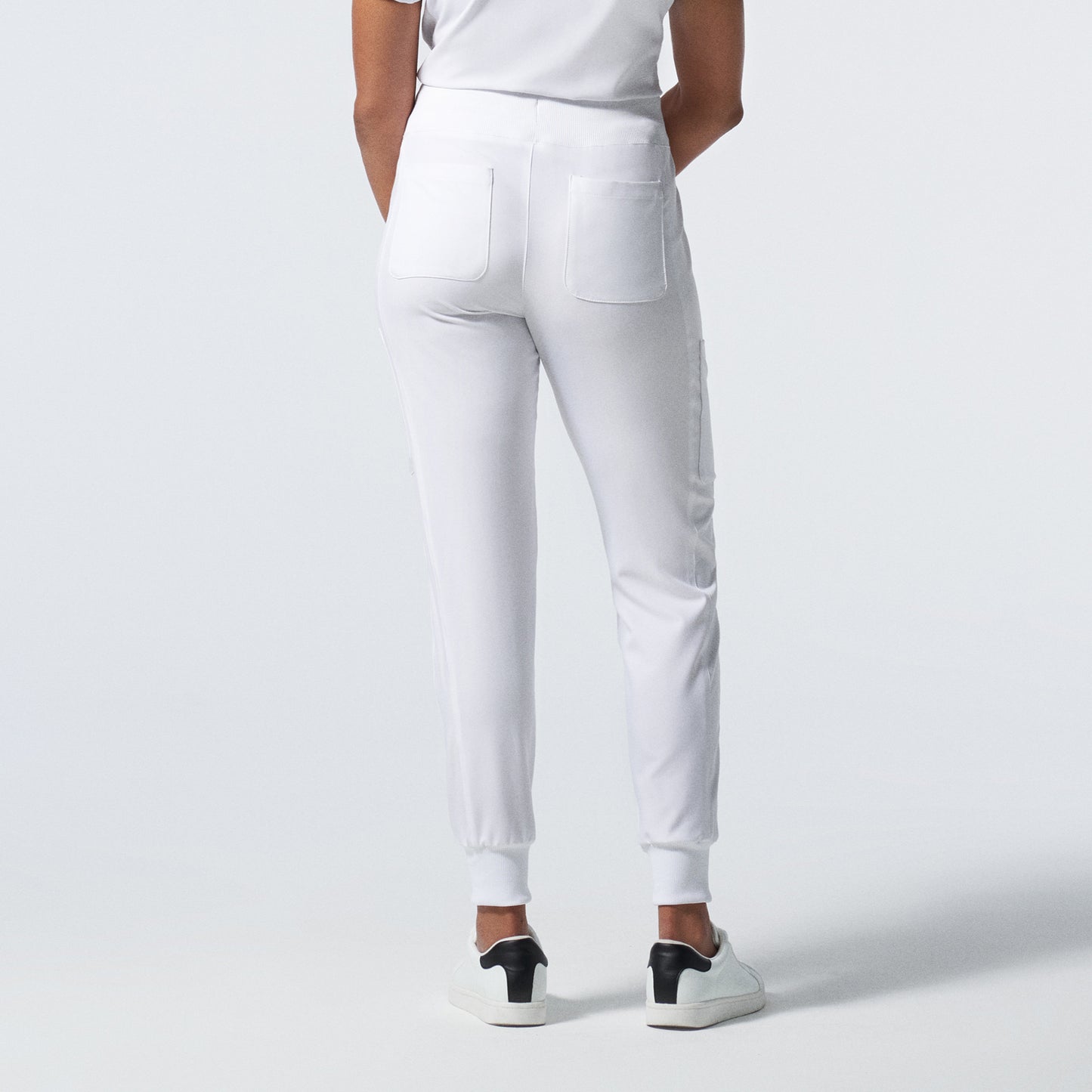 Forward LB401 Women's Jogger Scrub Pants White Image