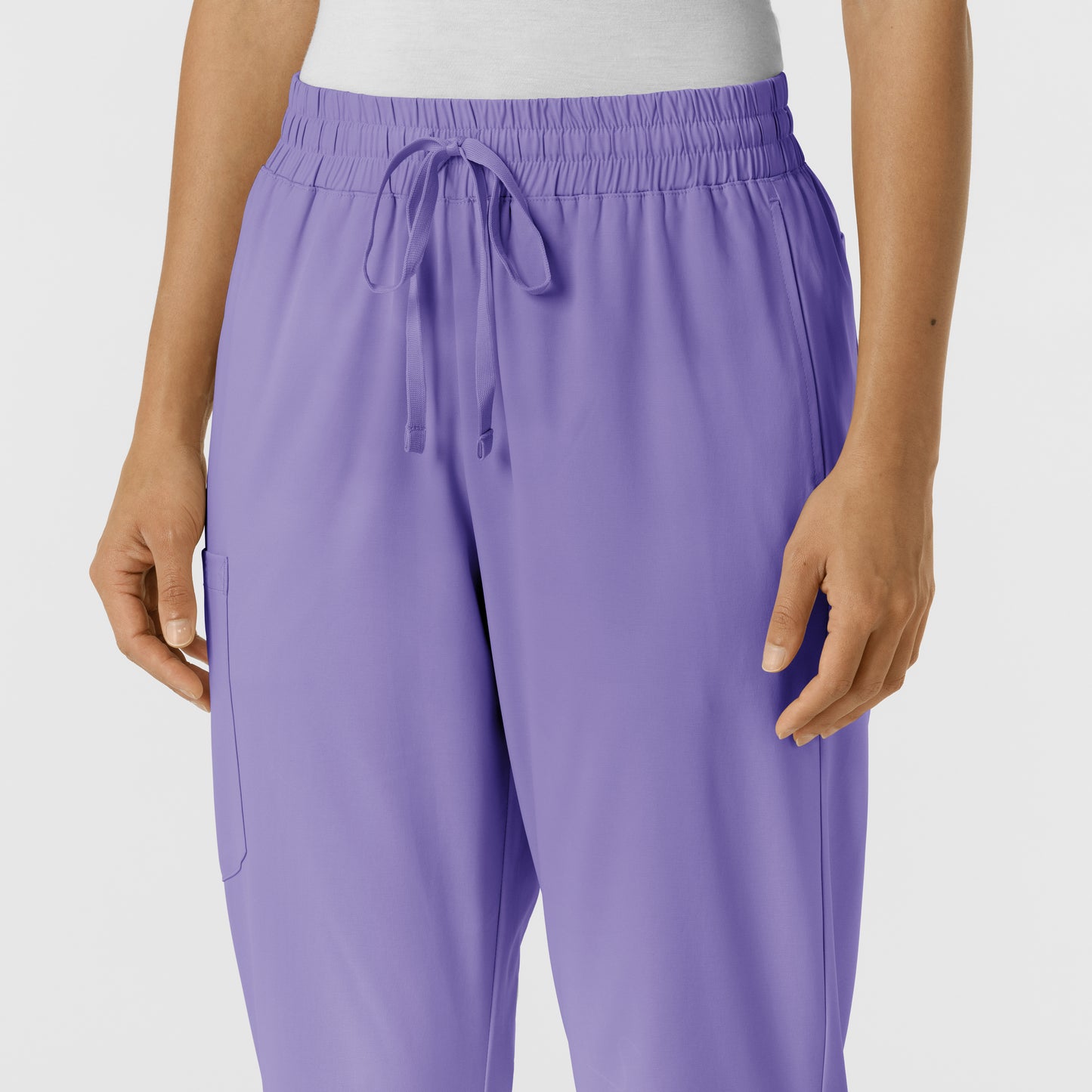 Boundless 5251 Bootcut Scrub Pants Iris Purple Model Image Left Side | Wink