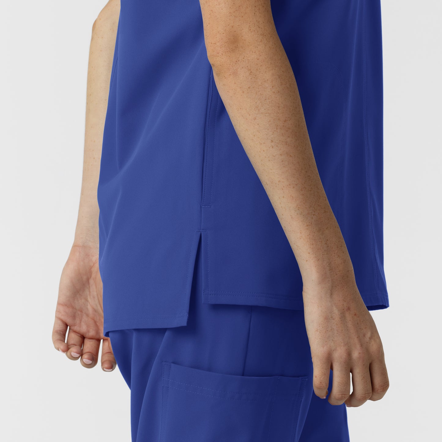 NURTUR 6280 Women's Drop Shoulder Tunic Scrub Top Galaxy Blue