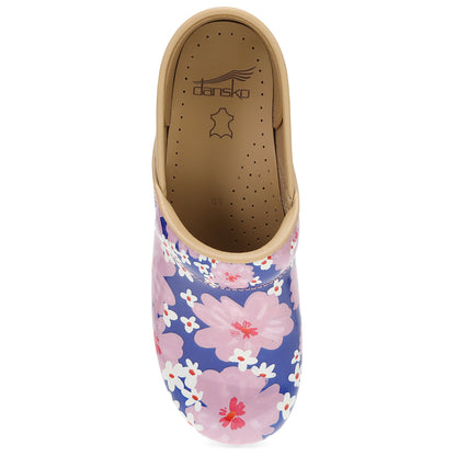 Dansko Professional Pink Bloom Patent Classic Clog