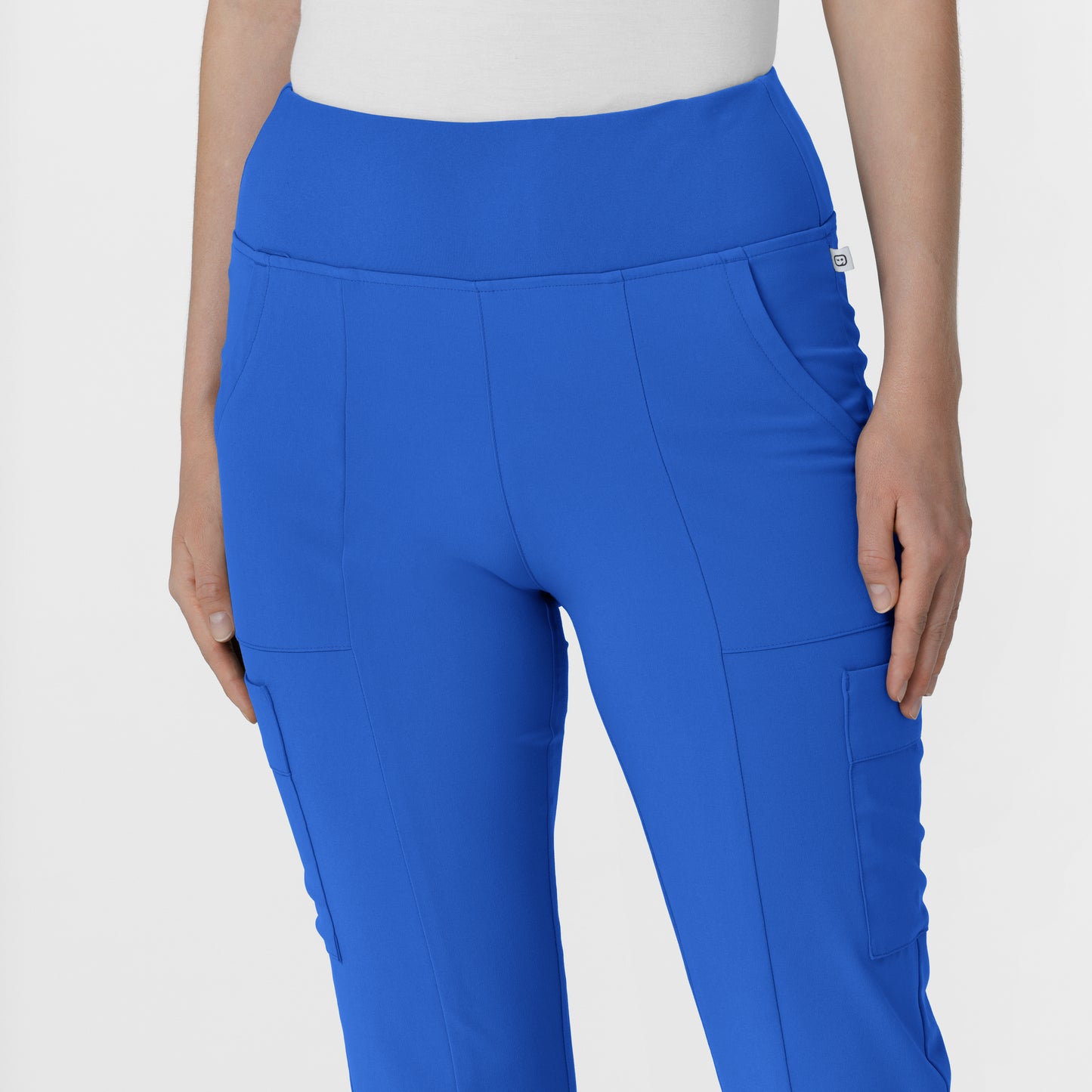 RENEW 5534 Cargo Flare Scrub Pants Royal Model Image Left Side | Wink