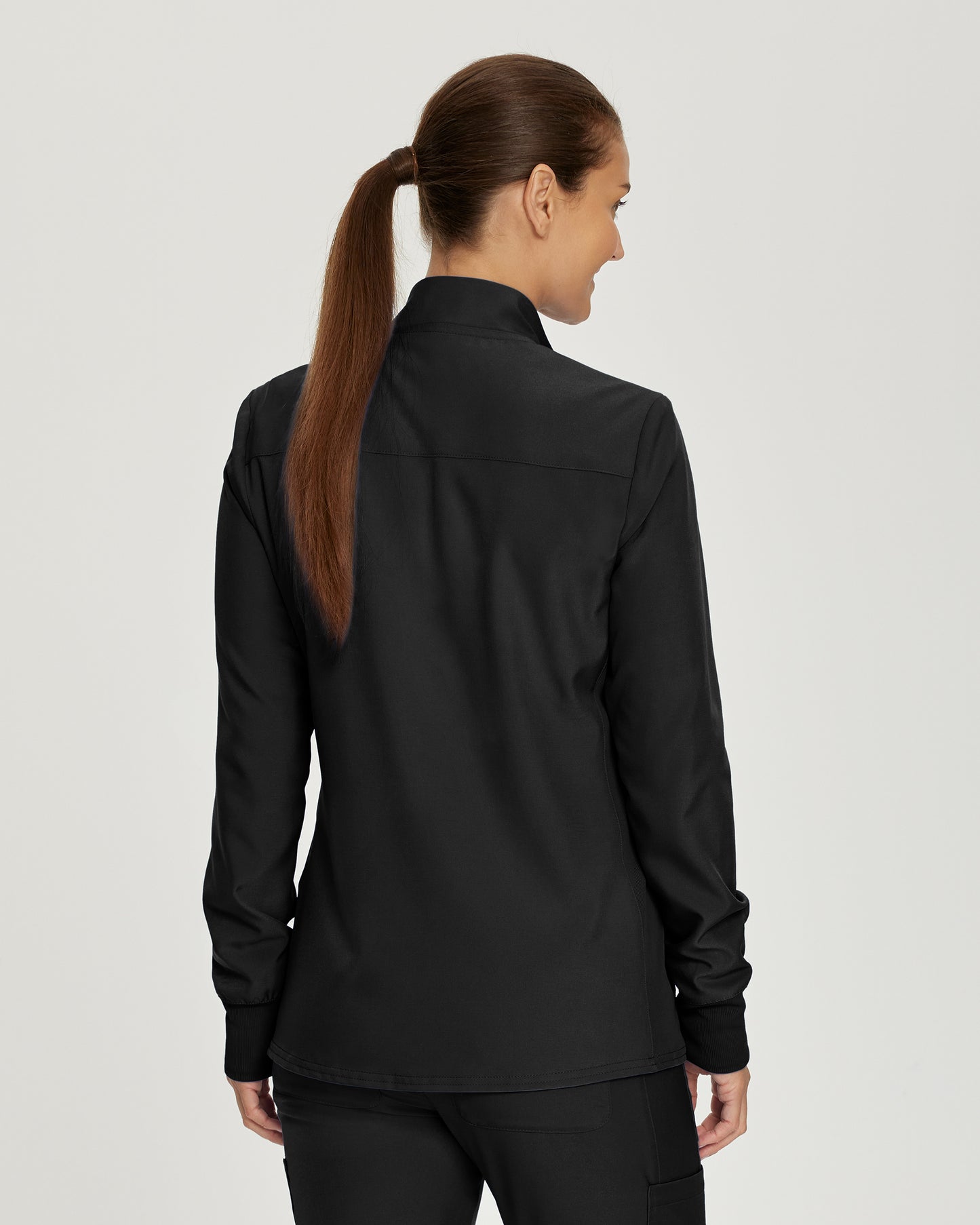 Forward LJ700 Women's 3 Pocket Scrub Jacket Black Image