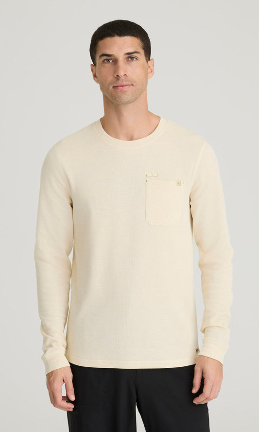 Grey's Anatomy Evolve GSST256 Nomad Long Sleeve Top Soft Dune