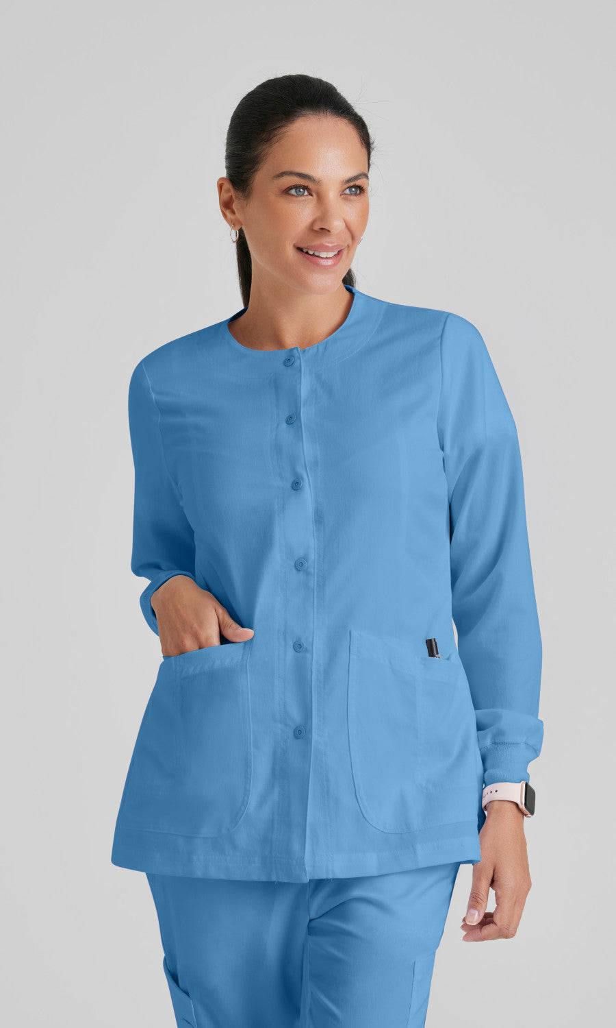 Grey's Anatomy 4450 Jamie Scrub Jacket Ciel Blue