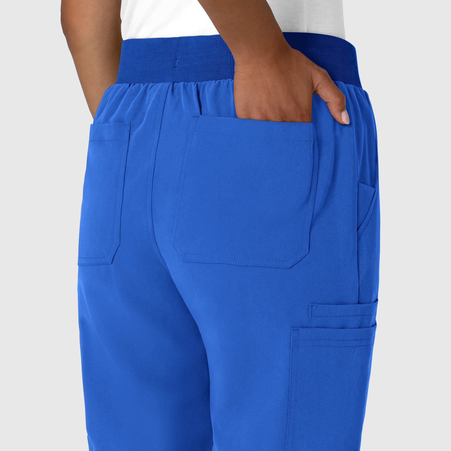 Nova 5132 Jogger Utility Scrub Pant Royal Model Image Alternate | Wink