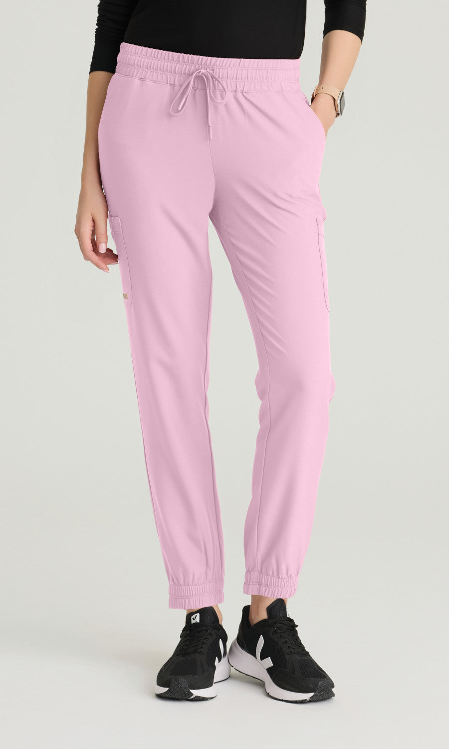 Grey's Anatomy Evolve GSSP625 Women's Terra Jogger in Misty Pink by Barco Model Image Front