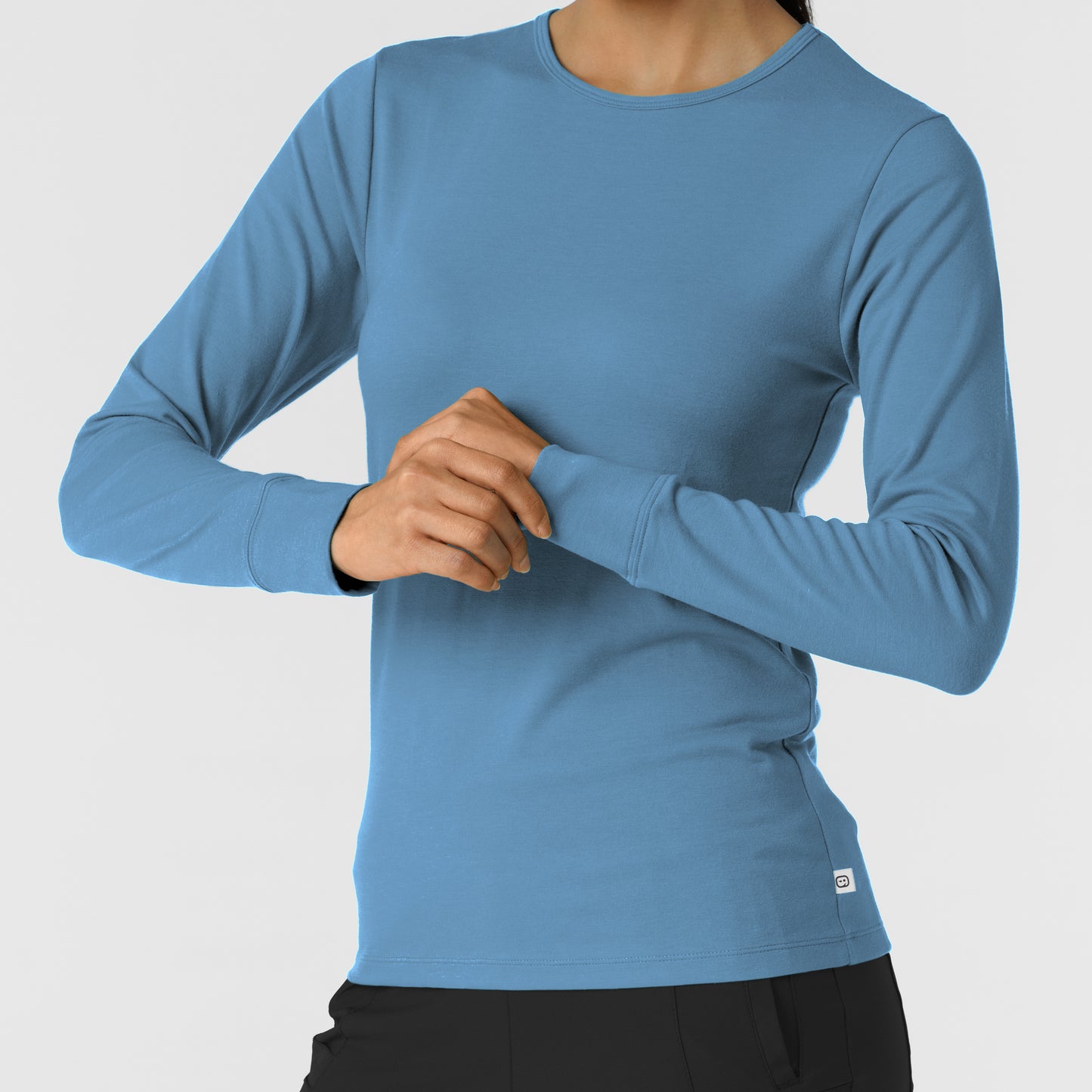 Layers 2190 Women's 3-Pack Essential Layer Long Sleeve Black/White/Pacific Blue