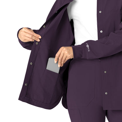 Force Cross-Flex C82210 Shirt Jacket Black Plum Model Image Alternate | Carhartt