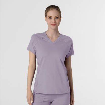 RENEW Knit 6259 Women's Flex-n-Reach V-Neck Raglan Scrub Top Wisteria