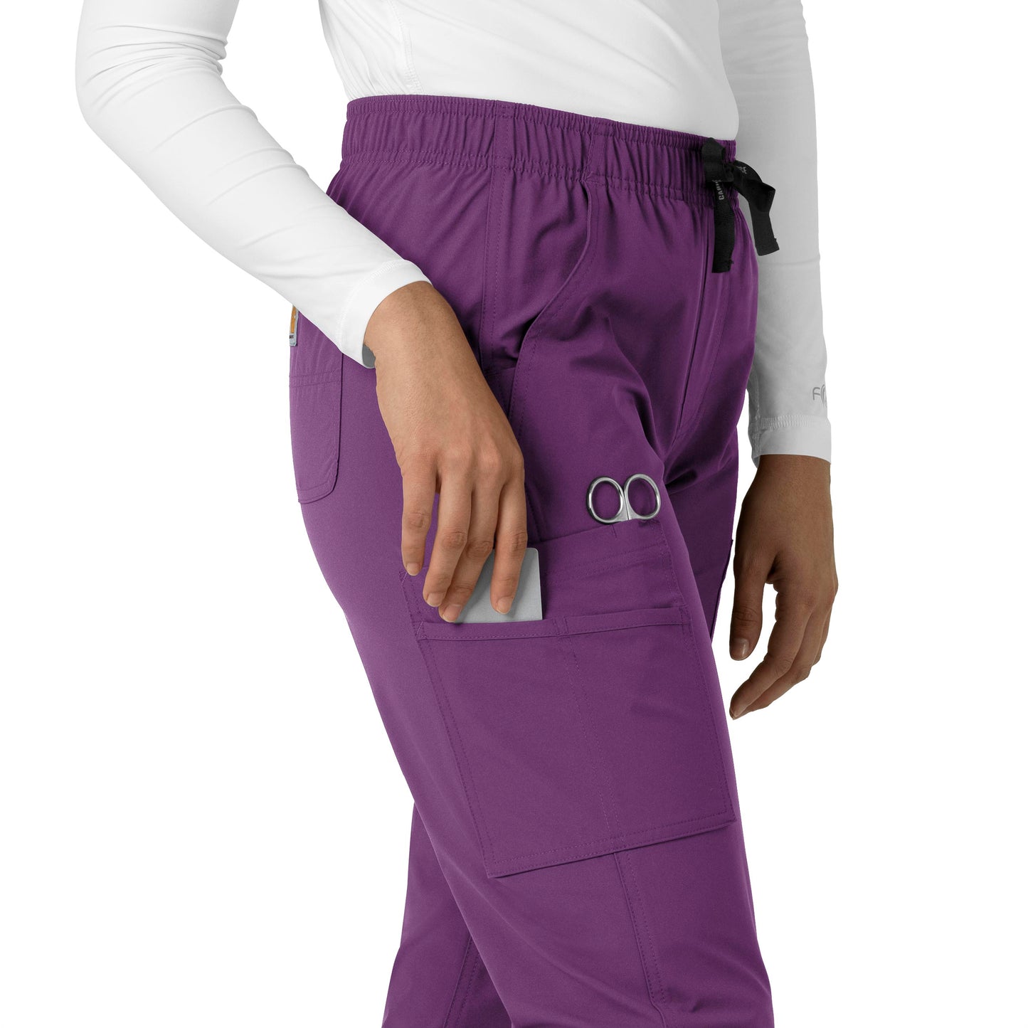 Force Essentials C51213 Straight Leg Scrub Pants Eggplant Model Image Alternate | Carhartt