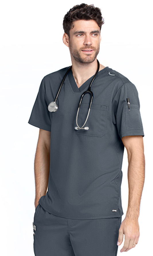 Grey's Anatomy Classic GRT091 Evan Scrub Top Granite