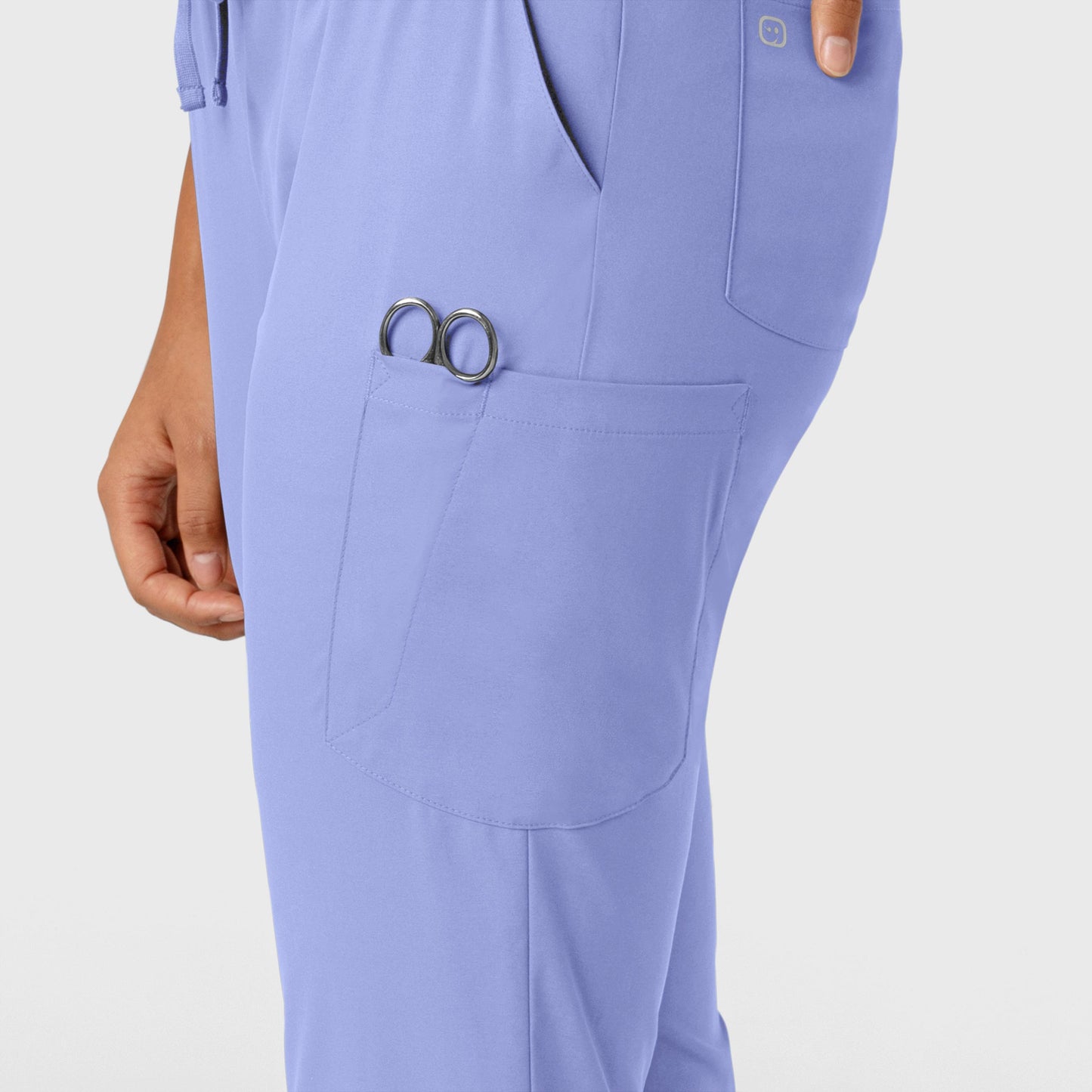 Boundless 5151 Jogger Scrub Pants Ceil Blue Model Image Alternate | Wink