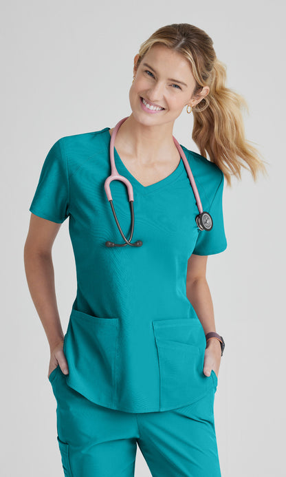 Skechers SK101 Breeze Scrub Top Teal