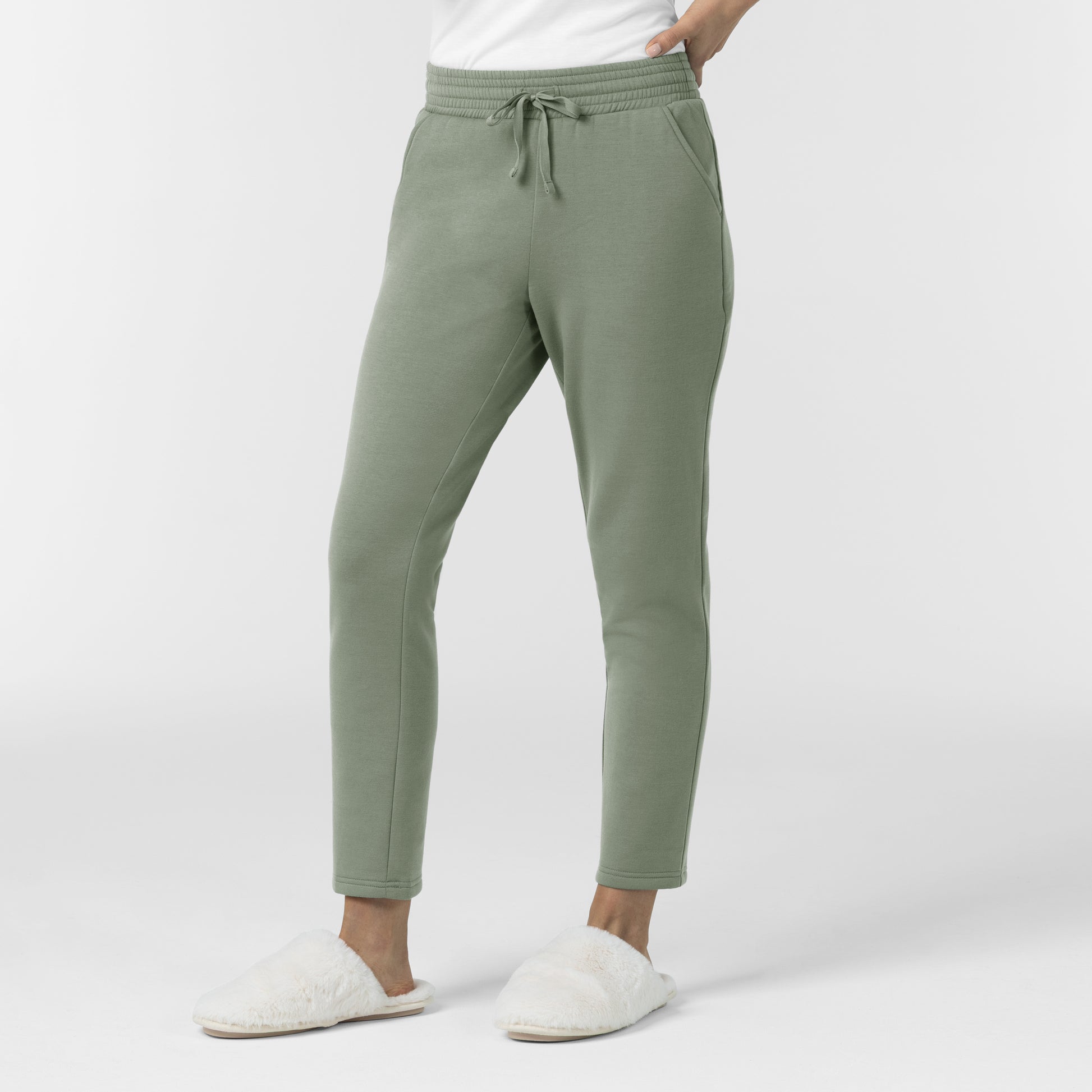 Unwind & Lounge 5289 Women's Slim Leg Pants Sage
