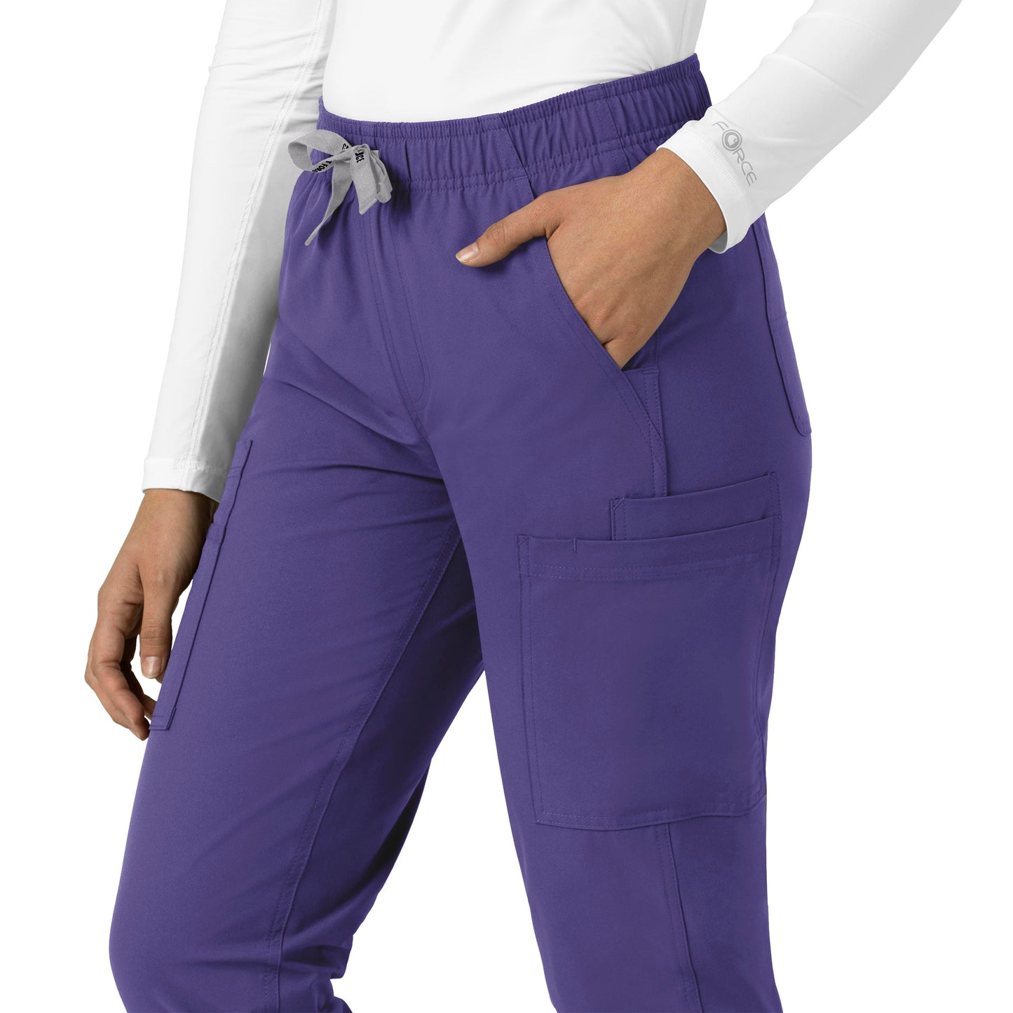 Force Essentials C51213 Straight Leg Scrub Pant Grape Model Image Alternate | Carhartt