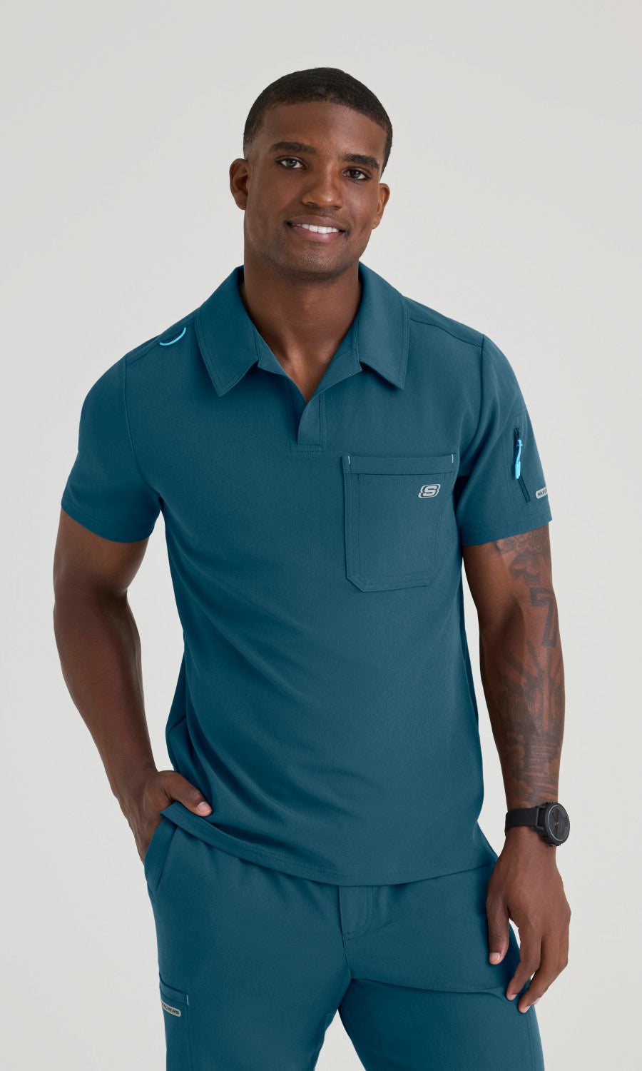 Skechers SKT305 Men's Merit Top in Bahama by Barco Model Image Front