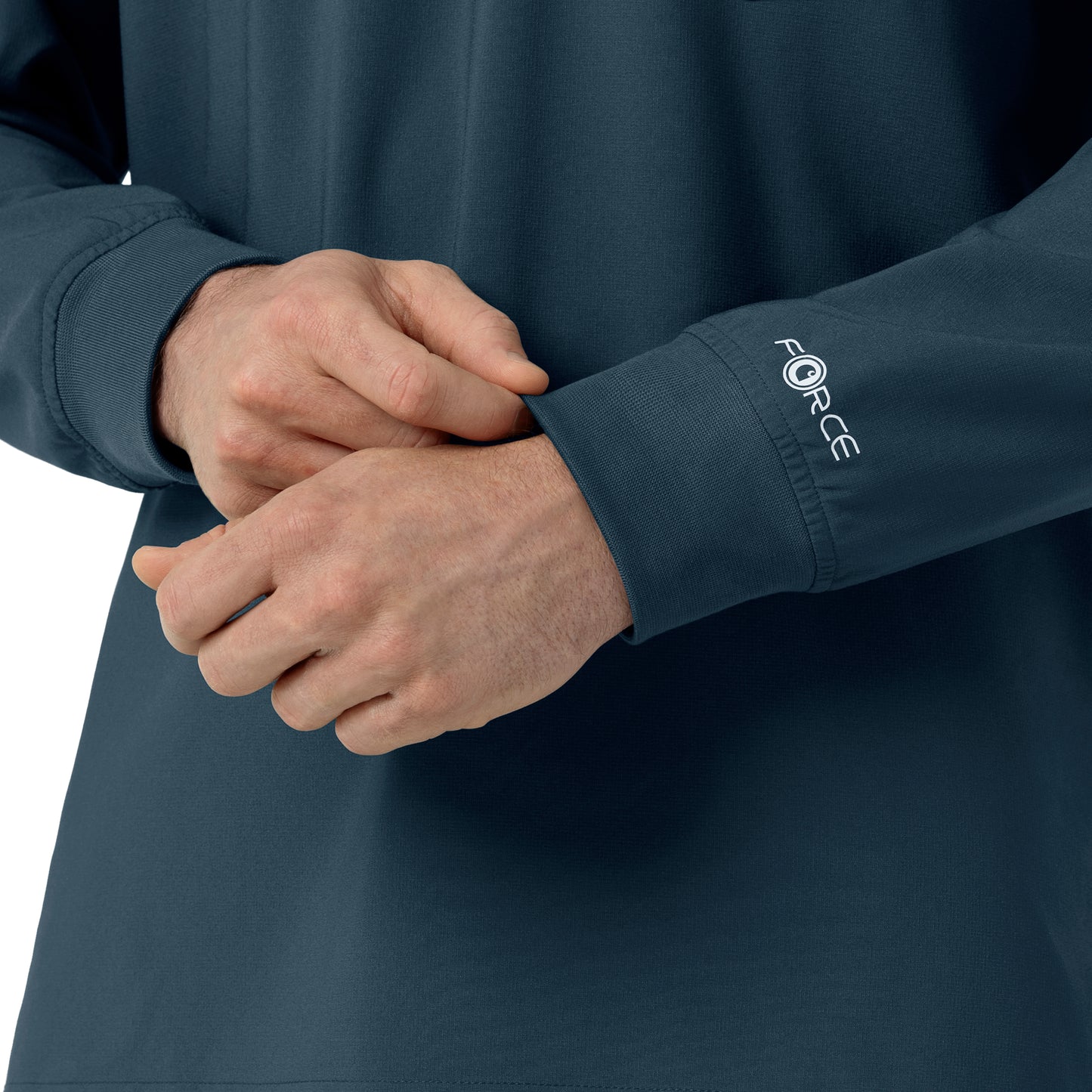 Force Cross-Flex C16610 Men's Crew Neck Long Sleeve Scrub Top Navy