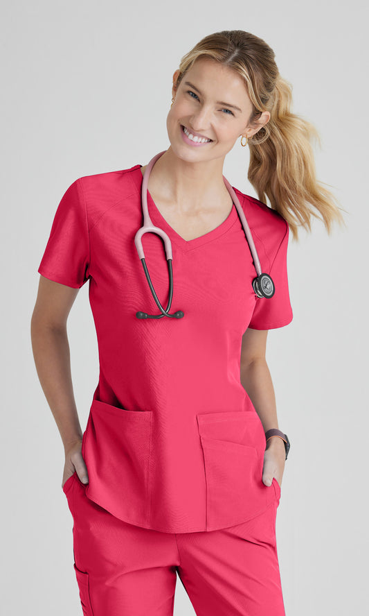 Skechers SK101 Breeze Scrub Top Vibrance Pink