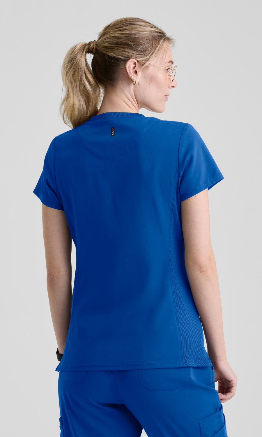 Grey's Anatomy Stretch GRST354 Lisa Top New Royal - back