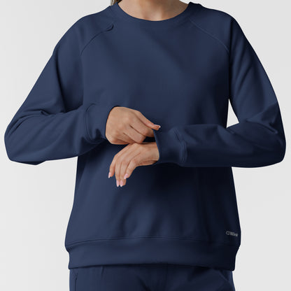 Layers 2169 Women's Pullover Sweatshirt Navy