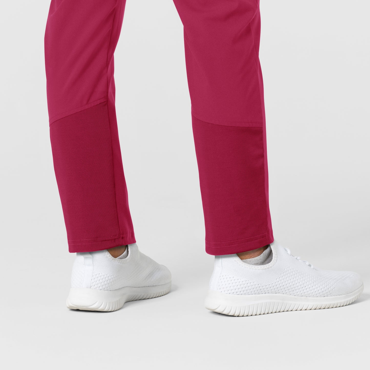 W123 5045 Flex-n-Reach Track Scrub Pants Viva Magenta Model Image Alternate | Wink