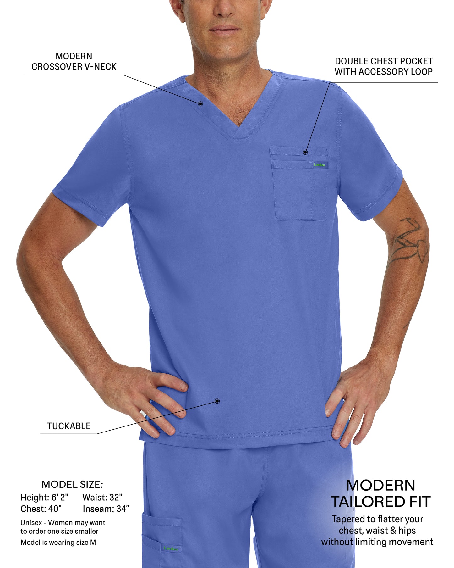 ProFlex 4259 Unisex 2 Pocket V Neck Scrub Top Ceil Image