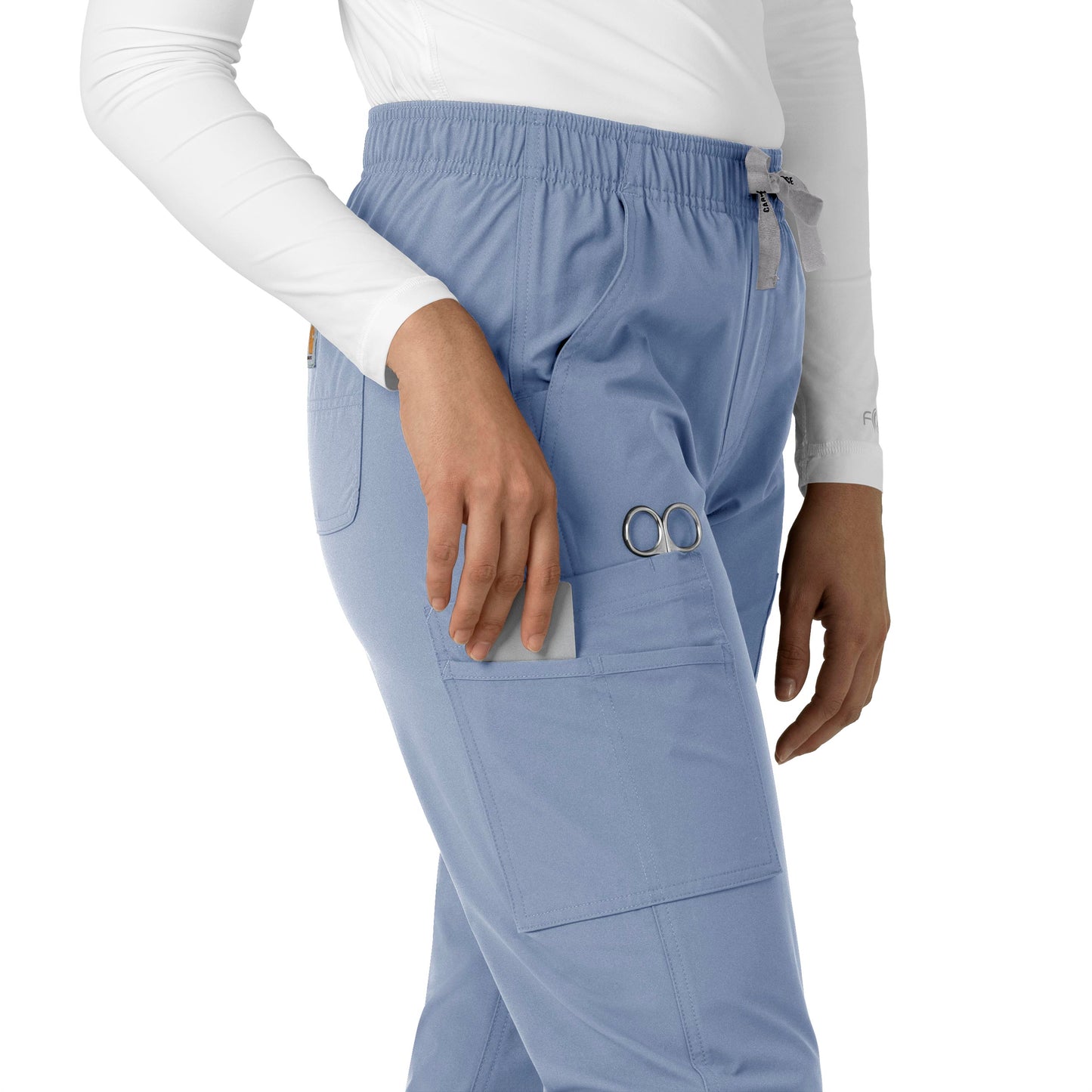 Force Essentials C51213 Straight Leg Scrub Pant Ceil Blue Model Image Alternate | Carhartt