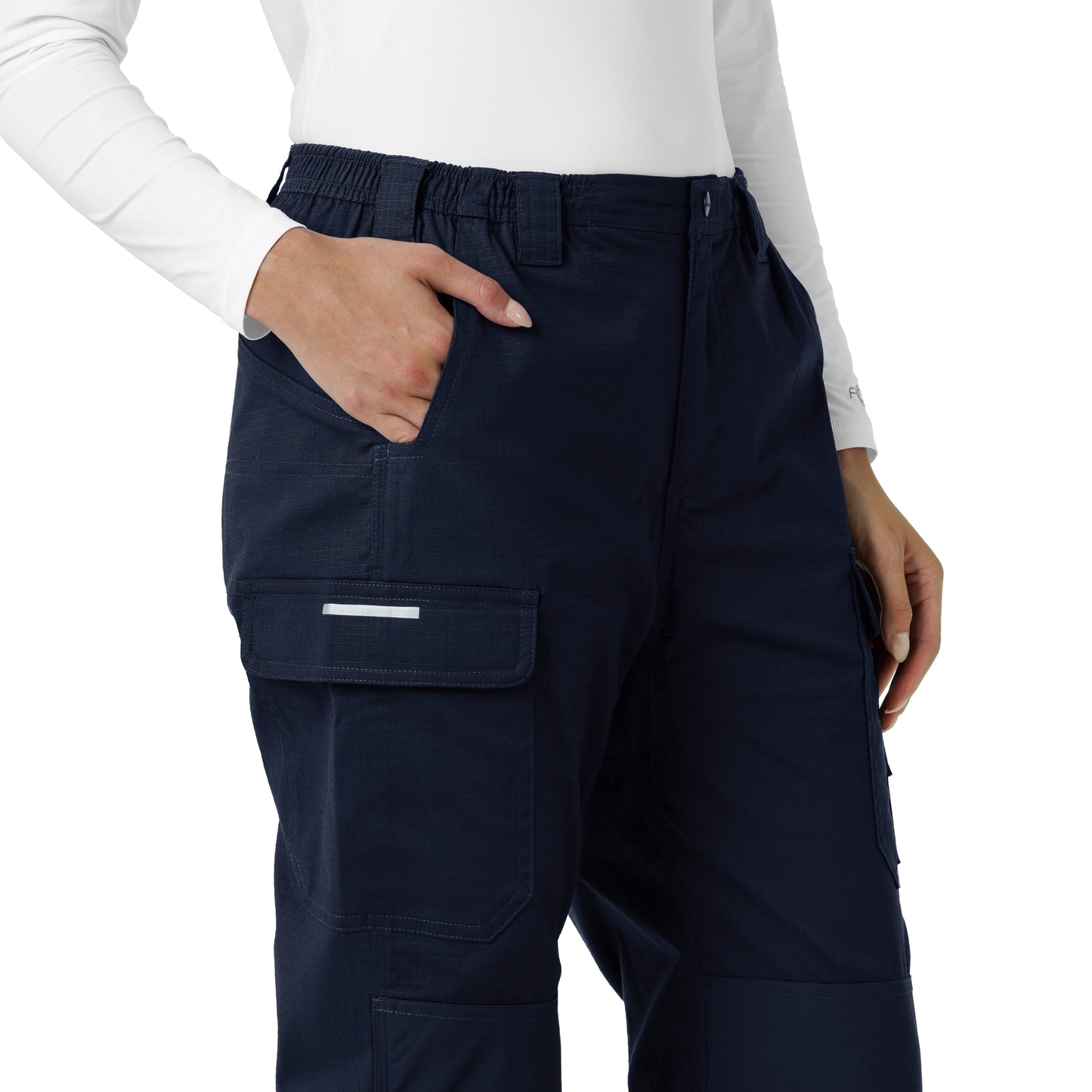 Rugged Flex C52418 Women's Ripstop Cargo Pantss Dark Navy